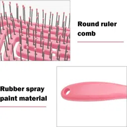 feelhigh Pink Detangling Brush, Dry and Wet Vented Detangler Hair Brush image 3