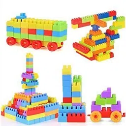sellvera Blocks Smart Activity Fun and Learning Train Blocks for Kids 60 PCS-picture-40