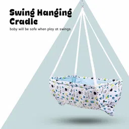baybee Hanging Cradle for Baby/Newborn Baby Cotton Baby Cradle/Baby Sleep Swing Cradle/ Hanging Cradle for Baby with Net and Spring Set-picture-21