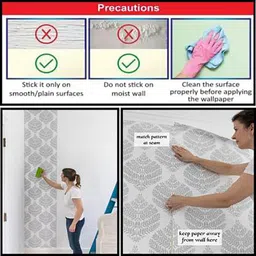 hd print house Vinyl Floral & Botanical Red, White Wallpaper image 3