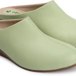 ladies hub Women Formal Office Back Open Slip On Platform Heel Mules Winter Shoes Wedges Sandal image 2