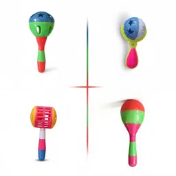 kids express Colorful Baby Rattle Set of 4 | Musical Rattle Toys for Newborn & Infants Rattle-picture-43