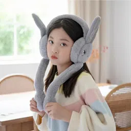 warhap Winter Funny 1 Grey Head Phone Moving Air Pump Earmuff for Girls/Women's Ear Muff-picture-13