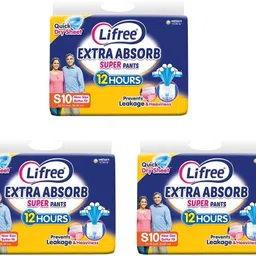 Extra Absorb Super Pants - Small (10 Pieces) - (Pack of 3) Adult Diapers - S-image-84