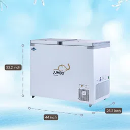 rockwell 284 L Double Door Standard Deep Freezer image 3