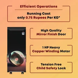 aastha Fully Automatic Aata Chakki, Domestic Atta Maker machine (5 Year Motor Warranty) Moon Black Flourmill image 2