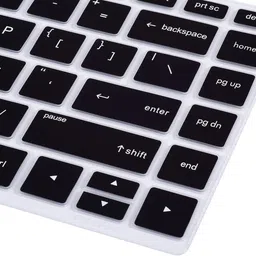 Saco Chiclet Keyboard Skin Protector Cover - Black Laptop Keyboard Skin image 4