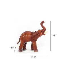 craft tree Brown Regzine Elephant Set Of 2 Figurine image 3