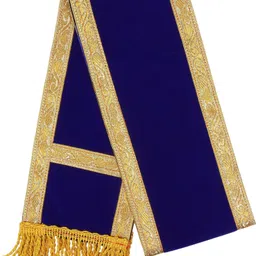 priyakant safawala Solid Cotton Rayon Blend Men Blue Scarf image 4