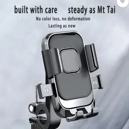 hanumanik Bike Mobile Holder | Rearview Mirror Mount | Anti-Shake | 360� Rotation Bike Mobile Holder-picture-22