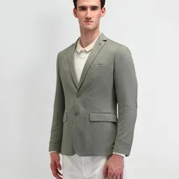 arrow Men Solid Single Breasted Formal Blazer image 4