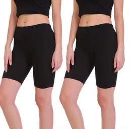 tt Solid Women Black Tights-picture-23