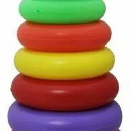 jvts Stacking 7 Rings ,Brilliant Basics Rock-a-Stack, Multi Color | Kids Learning, Stacking, Colors, Shapes, Designs-picture-14