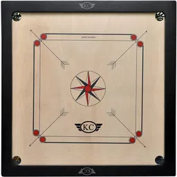 kc small carrom Gloss Finish Carrom Board 26 Inch Medium Size with 1.5 Inch Border 5 cm Carrom Board image 2