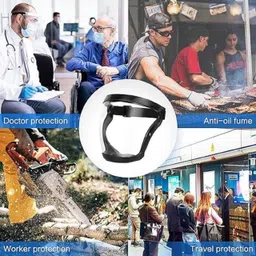 skyunion Transparent Faceshield Mask Power Tool, Welding, Wood-working Safety Goggle image 3