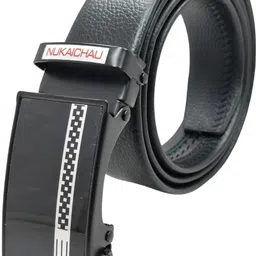 nukaichau Men Formal, Casual, Evening, Party Black Artificial Leather, Texas Leatherite Belt-picture-15