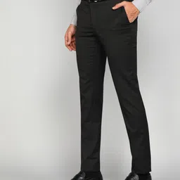 raymond Men Slim Fit Grey Polyester Trousers image 2