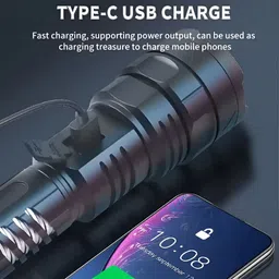 apexbeam Strong Metal Torch with Rechargeable Power Torch image 3