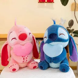 Heart Stitch Couple Soft Toy for Baby Girl Teddy Bear - 35 cm-image-11