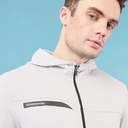 technosport Men Solid Fleece Jacket image 4