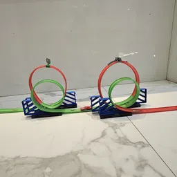 pumpkin toys Runway Racing Track with Airplane Catpult image 5