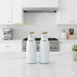 b7 creations Glass Milk Container - 500 ml-picture-26