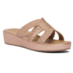 Eridani Ainaa Rose gold Slip Sandals-image-53
