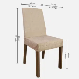 madesa Alexis 6 Seater Dining Set in Wood Finish image 3