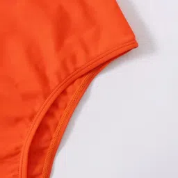 womanlikeu Floral Print Women Orange Swimsuit image 4