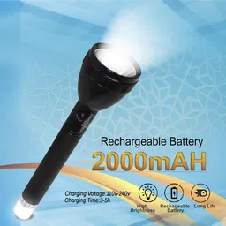 Rechargeable 3 Mode Torch Light Long Range Upto 1KM Battery Backup 8 hrs 8 hrs Torch Emergency Light-image-36