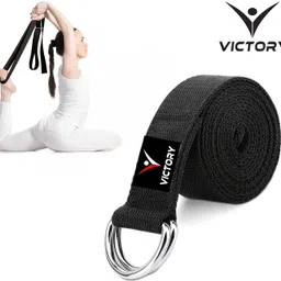 victory Yoga Belt For Women & Men For Stretching Yoga Strap For Exercise & Workout Cotton Yoga Strap-picture-10