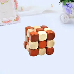 Wooden Lock Snake Fidget Cube for Kids Adults Stress Relief Toy-image-1