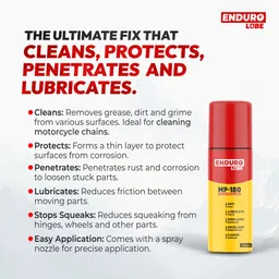 enduro lube Combo of MP180 Multipurpose Lube Cleaner & Synthetic Chain Lube for Bike | Chain Oil image 2