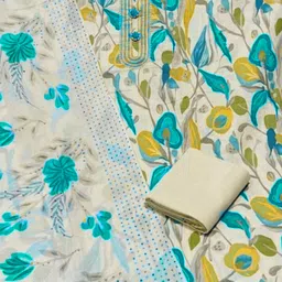 vijaycreation Unstitched Pure Cotton Salwar Suit Material Printed image 3