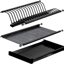 Dish Drainer Kitchen Rack DISH RACK 900 MM BLACK Steel-image-31