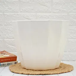 gold dust White Plastic (Set of 2) Desk Pots image 4