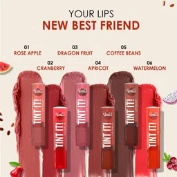 glam21 Tint it LipBalm Everyday Hydration with SPF15 & Vit-E | Shea Butter Avocado Oil Apricot image 5