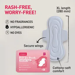 sirona Rash Free Comfort Soft & Breathable XL Sanitary Pad image 3
