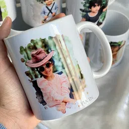 dayalprajapat Photo & Text Printed Cup For Birthday , Anniversary Gift White mug Ceramic Coffee Mug image 1