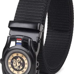 provogue Men Casual Black Nylon Belt-picture-27