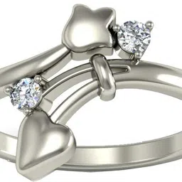 avsar AVR490WB 14kt Cubic Zirconia White Gold ring-picture-11