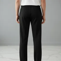 tedwoods Men Solid Black Track Pants image 2