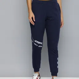 hrx by hrithik roshan Women Printed Blue Track Pants image 2
