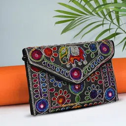 Casual Black Clutch - Mini-image-11