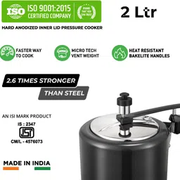 leo natura Inner Lid Cooker 2 L Induction Bottom Pressure Cooker image 5
