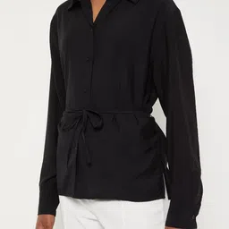 max Women Regular Fit Self Design Casual Shirt image 3