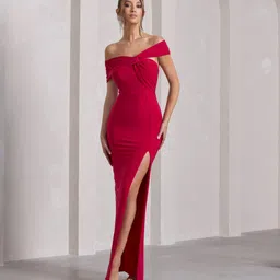 wanquila Women Bodycon Red Maxi/Full Length Dress-picture-27