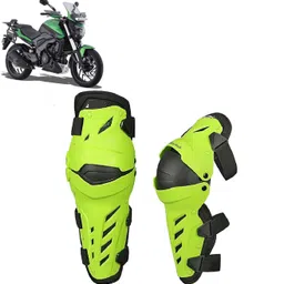 auto pearl Knee Guard Set Riding Safety Protection Neon Black Knee Guard Free Black, Green-picture-21
