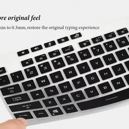 Saco Silicone Keyboard Protector Cover Compatible with ASUS ROG Strix G15 G513 G513QR G513QR-ES96 Gaming Laptop 15.6" (2021,2022) Keyboard Skin image 5
