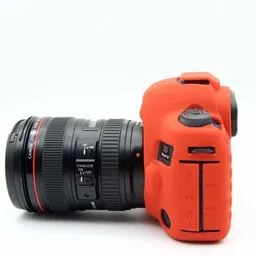digiclicks Silicone Cover Protective Camera Cover for Canon 5D Mark IV Camera Case-Red Camera Bag image 2